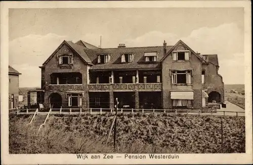 Ak Wijk aan Zee Beverwijk Nordholland Niederlande, Pension Westerduin