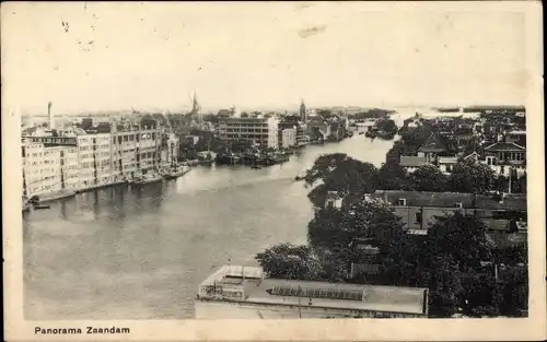 Ak Zaandam Zaanstad Nordholland, Panorama