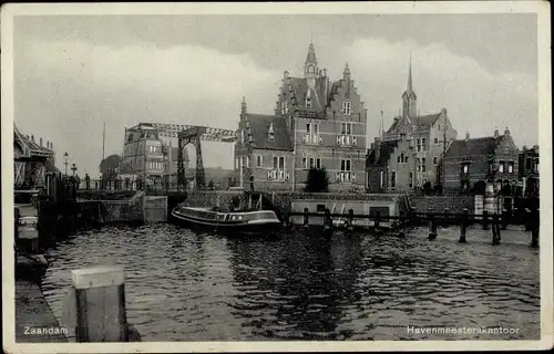 Ak Zaandam Zaanstad Nordholland, Havenmeesterskantoor