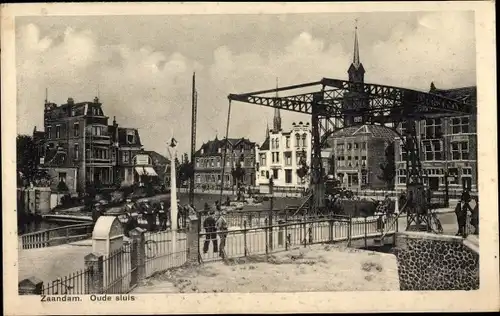 Ak Zaandam Zaanstad Nordholland, Oude Sluis