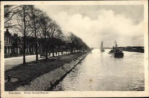 Ak Zaandam Zaanstad Nordholland, Prins Hendrikkade