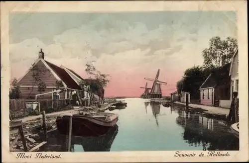 Ak Nordholland, Mooi, Windmühle