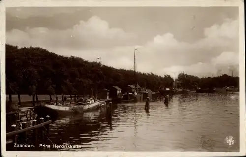 Ak Zaandam Zaanstad Nordholland, Prins Hendrikkade