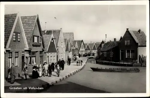 Ak Volendam Nordholland Niederlande, Teilansicht, Häuser