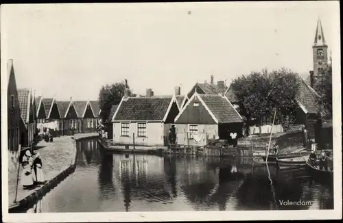 Ak Volendam Nordholland Niederlande, Teilansicht