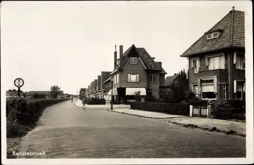 Ak Bennebroek Nordholland Niederlande, Straßenpartie