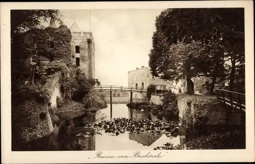 Ak Santpoort Nordholland Niederlande, Schloss Brederode, Ruine