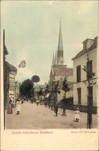 Ak Zaandam Zaanstad Nordholland, Straßenpartie