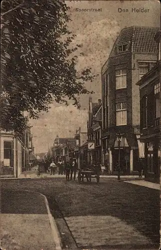 Ak Den Helder Nordholland Niederlande, Spoorstraat