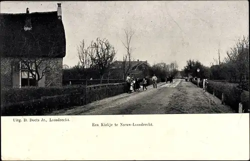 Ak Nieuw Loosdrecht Nordholland Niederlande, Een Kiekje to Nieuw-Loosdrecht