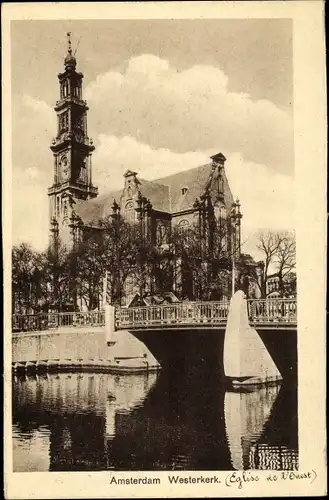 Ak Amsterdam Nordholland Niederlande, Westerkerk