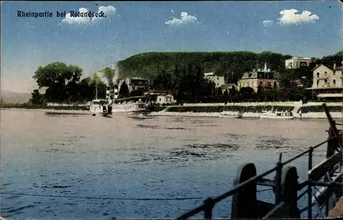 Ak Rolandseck Remagen am Rhein, Rheinpartie, Dampfer