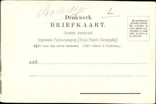 Ak Amsterdam Nordholland Niederlande, Bezoek van H. M. de Koningin aan Amsterdam 1904