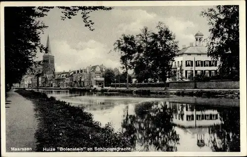 Ak Maarssen Utrecht, Huize Bolenstein en Schippersgracht