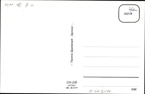 Ak Opmeer Nordholland, Spanbroek, R.K. Kerk