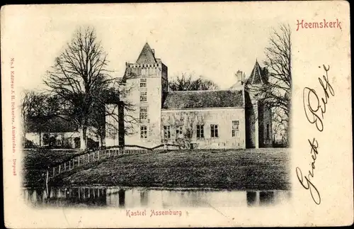 Ak Heemskerk Nordholland, Kasteel Assumburg