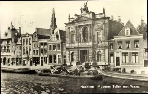 Ak Haarlem Nordholland Niederlande, Museum Teiler met Waag