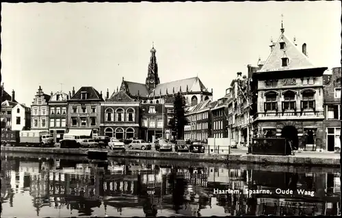 Ak Haarlem Nordholland Niederlande, Spaarne, Oude waag