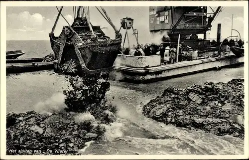 Ak Friesland Niederlande, Het sluiten van De Vlieter