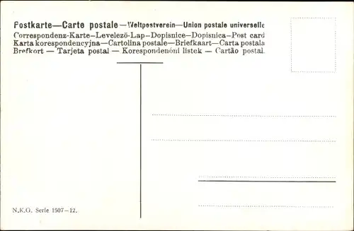 Künstler Ak Heilinger, N.K.G. Serie 1507 12, Burgansicht