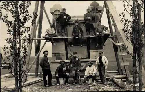 Foto Ak Französische Soldaten, Gruppenaufnahme