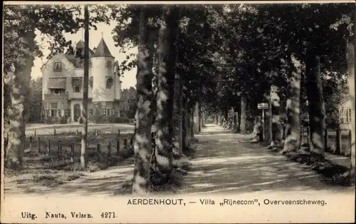 Ak Aerdenhout Nordholland Niederlande, Villa Rijnegom, Overveenscheweg