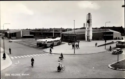 Ak Den Helder Nordholland Niederlande, Station