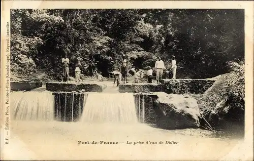 Ak Fort de France Martinique, La prise d'eau de Didier