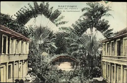 Ak Fort de France Martinique, Le Jardin du Gouvernement