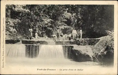 Ak Fort de France Martinique, La prise d'eau de Didier