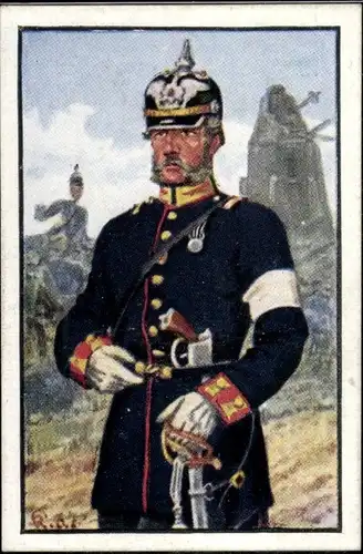 Sammelbild Deutsche Uniformen 1864-1914 Nr. 8 3. Garde Regt. zu Fuß, Hauptmann 1864