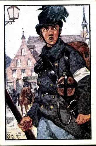 Sammelbild Deutsche Uniformen 1864-1914 Serie 40 Österreich-Ungarn Nr. 236 Jäger-Bataillon Nr. 22