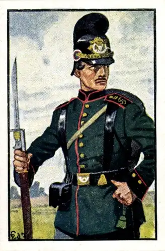 Sammelbild Deutsche Uniformen 1864-1914 Serie 36 Nr. 213 Schaumburg-Lippe Jäger-Batl. Jäger 1866