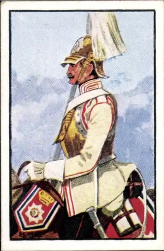 Sammelbild Deutsche Uniformen 1864-1914 Serie 32 Nr. 190 Hess. Kassel, Garde du Corps, Gemeiner 1866