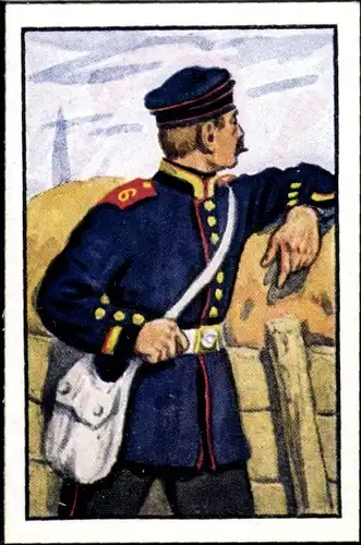 Sammelbild Deutsche Uniformen 1864-1914 Serie 14 Nr. 80 Schles. Feldart.-Regt. Nr. 6, Unteroff. 1870