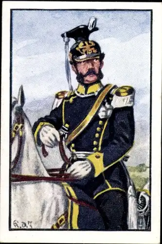 Sammelbild Deutsche Uniformen 1864-1914 Serie 13 Nr. 78 2. Brdbg. Ulanen-Regt. Nr. 11, Major 1870