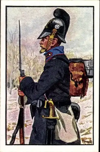 Sammelbild Deutsche Uniformen 1864-1914 Serie 19 Nr. 111 Bayr. Infant., Inf.-Regt. Nr.13, Gemeiner