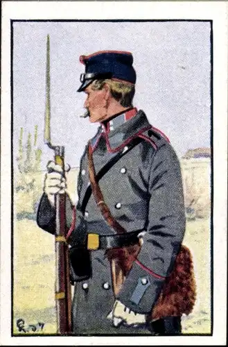 Sammelbild Deutsche Uniformen 1864-1914 Serie 26 Württemberg Nr. 156, 5. Inf.-Regt., Unteroff. 1870