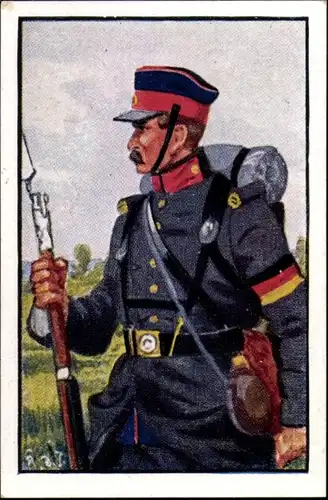 Sammelbild Deutsche Uniformen 1864-1914 Serie 30 Nr. 177, Baden, 4. Inf.-Regt., Soldat 1866