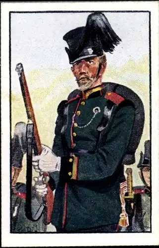 Sammelbild Deutsche Uniformen 1864-1914 Serie 30 Nr. 178, Baden, Jäger-Batl. Korporal 1866