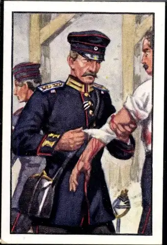 Sammelbild Deutsche Uniformen 1864-1914 Serie 16  Nr. 91, Stabsarzt 1870