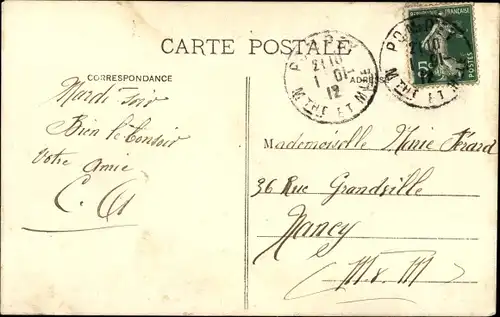 Ak Pompey Meurthe et Moselle, La Gare, Bahnhof, Gleisseite