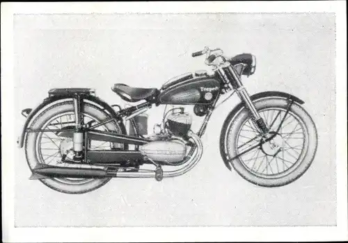 Sammelbild Das Kraftfahrzeug, Serie H Gruppe 1, Torpedo T 150, Motorrad