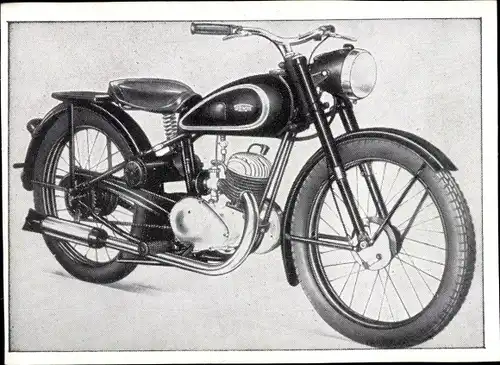 Sammelbild Das Kraftfahrzeug, Serie H Gruppe 1, Triumph BDG 125, Motorrad