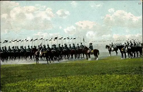 Ak Deutsche Soldaten in Uniformen, Manöver