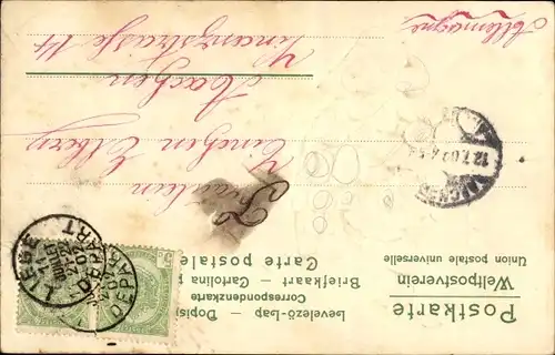 Präge Litho Johannisbeeren in einer Zeitungstüte