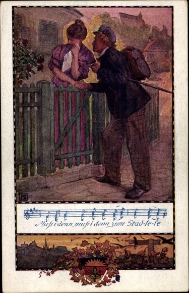 Lied Ak Muss i denn, muss i denn zum Städtele hinaus, Deutscher