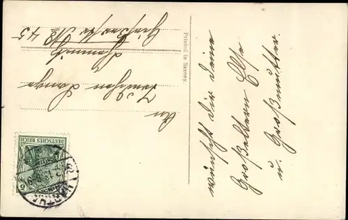 Ak Glückwunsch Einschulung, Mädchen mit Schulranzen