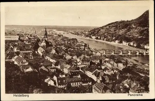 Ak Heidelberg am Neckar, Panorama