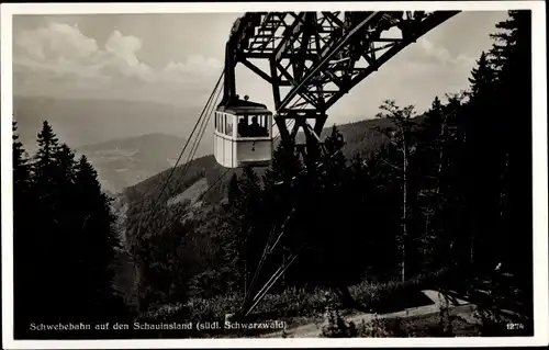 Ak Freiburg im Breisgau, Schwebebahn auf den Schauinsland